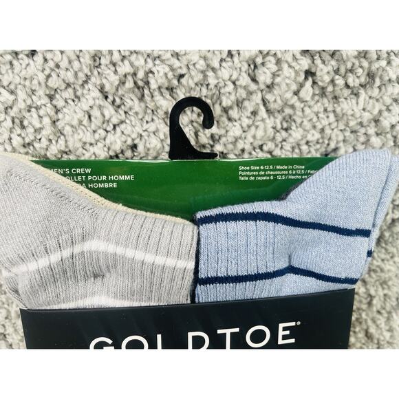 Men’s 6 Pairs Goldtoe Edition Casual Long Crew Socks Different Colors New - Picture 3 of 8